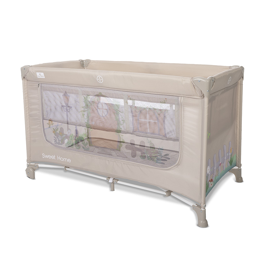 Lit parapluie Sweet Home avec toit beige