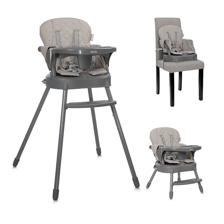 chaise haute SIESTA beige 3en1