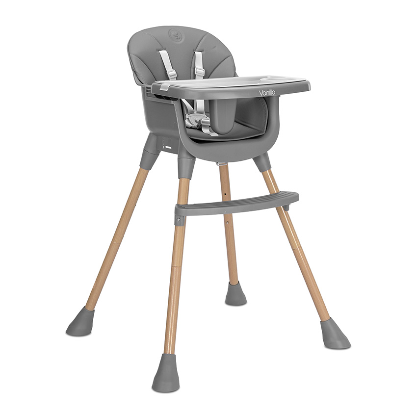 chaise haute VANILLA 3en1 gris