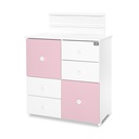 commande à langer rose