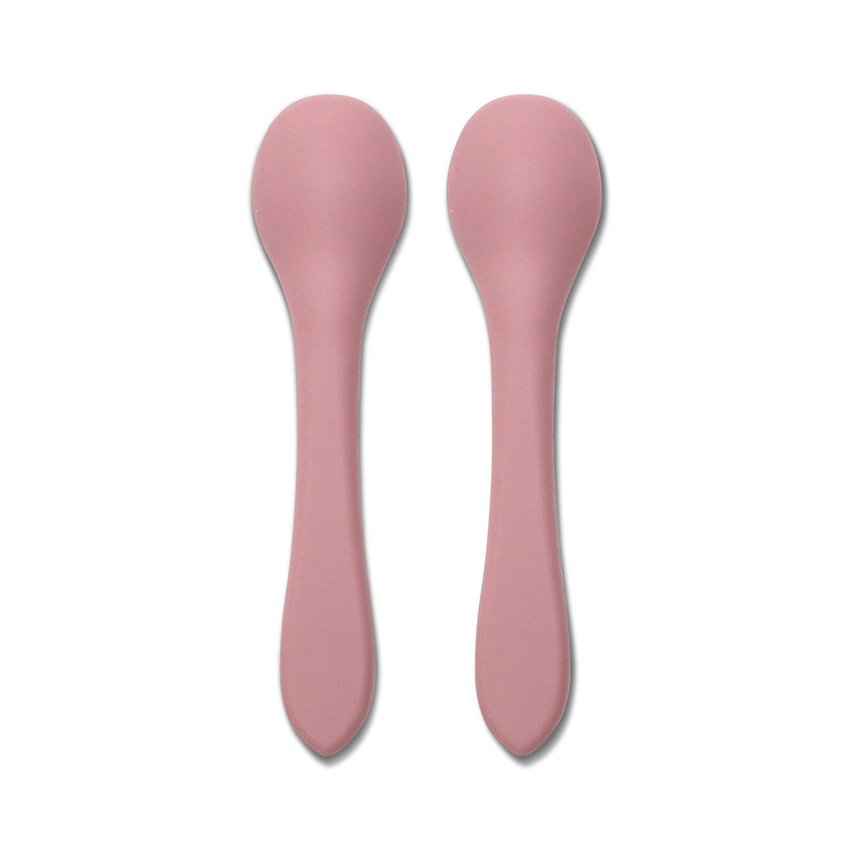 lot de 2 cuillère rose