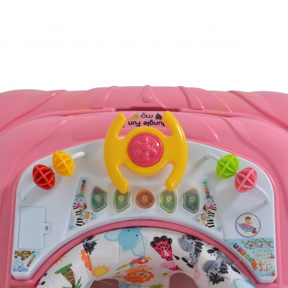 Marche bébé jungle rose