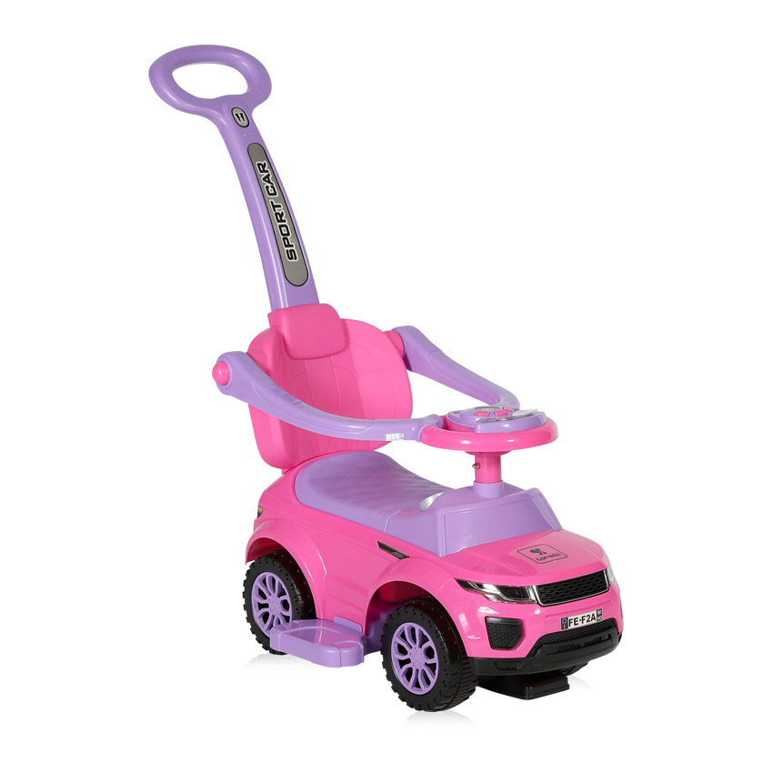 voiture à pousser tout terrain avec poignet rose