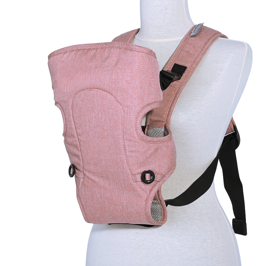 [10010130008] porte bébé between rose & gris
