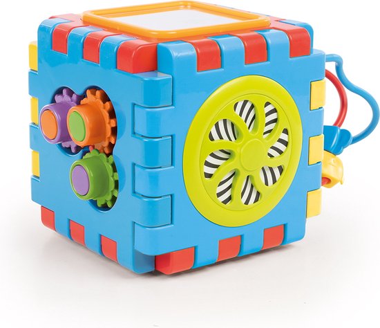 cube éducatif multicolore
