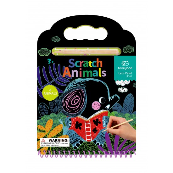 carnet de coloriage a gratter animal
