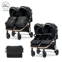 Poussette Duo Noir + Sac à langer