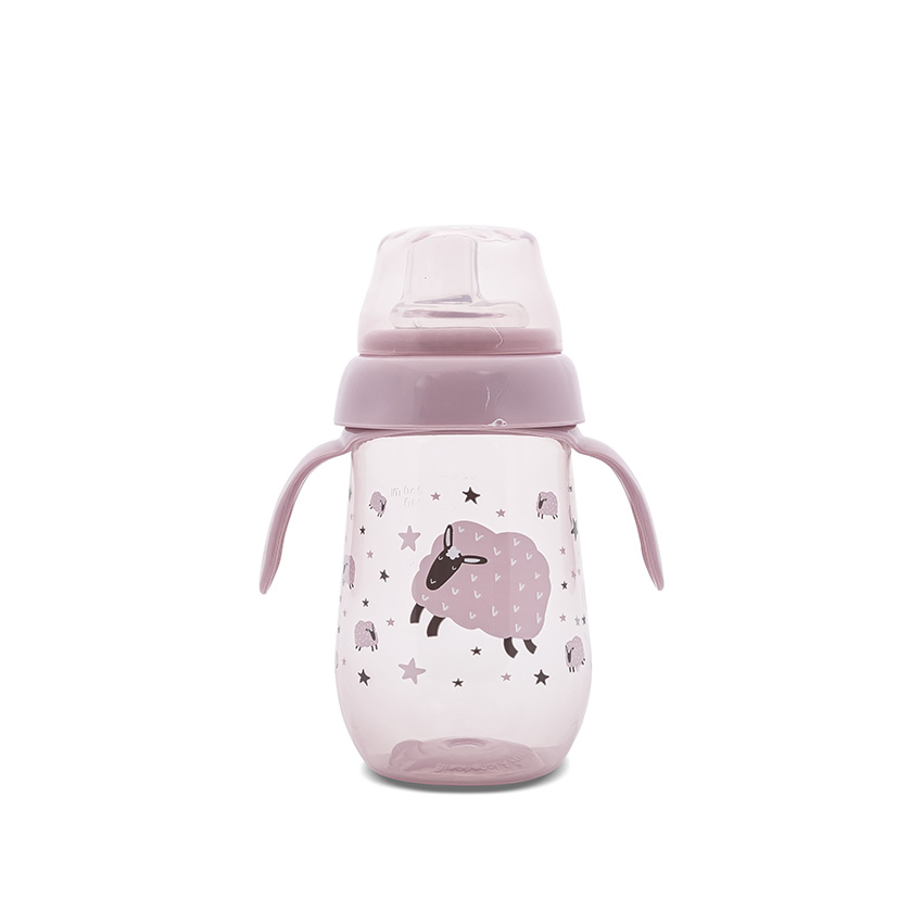 [10200090005] gourde 250ml avec poigner melow rose
